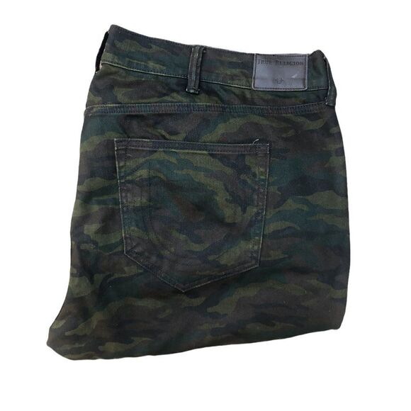 Rare true religion jeans size 44 ROCCO relaxed skinny camo - Picture 1 of 16